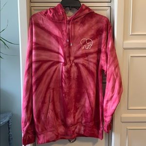 Ivory Ella red tie dye hoodie